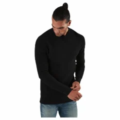 Aaron Knit Crew Neck Black