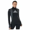 Adidas Blocked Longsleeve Tee Women Black / Grey Six