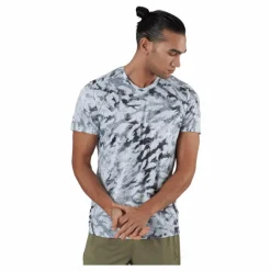 Adidas Fast Graphic Tee Primeblue Men Grey One / White