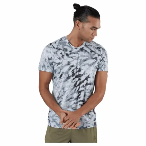Adidas Fast Graphic Tee Primeblue Men Grey One / White