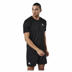 Adidas Fast Primeblue Tee Men Black / Reflective Silver