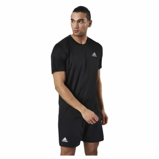 Adidas Fast Primeblue Tee Men Black / Reflective Silver