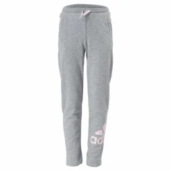 Adidas Girls Essentials Big Logo Pant Medium Grey Heather / Clear Pink