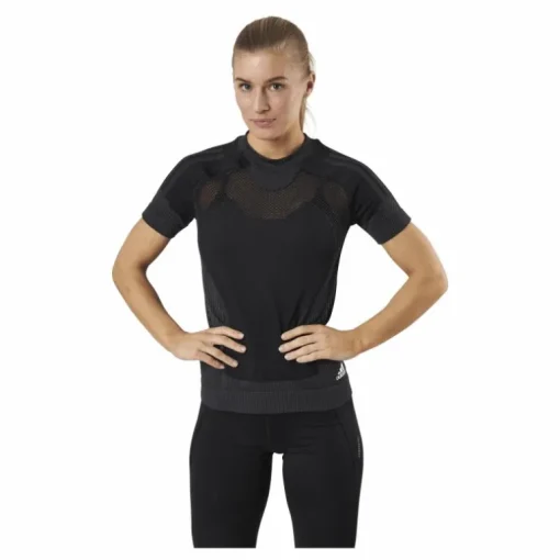 Adidas Primeknit Tee W Black / Dgh Solid Grey
