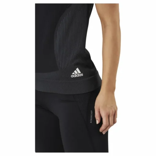 Adidas Primeknit Tee W Black / Dgh Solid Grey