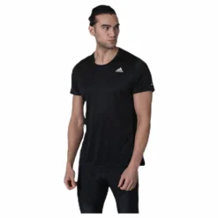 Adidas Run It Tee Pb 3 Stripes Men Black