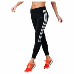 Adidas Run It Tight 7/8 3 Stripe Women Black / White