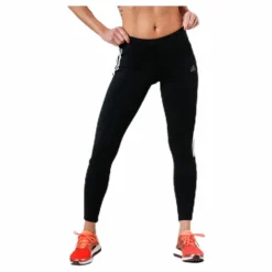 Adidas Run It Tight 7/8 3 Stripe Women Black / White