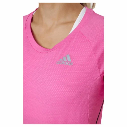 Adidas Runner Tee Women Screaming Pink