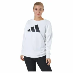 Adidas Sportswear Three Bar Sweatshirt White