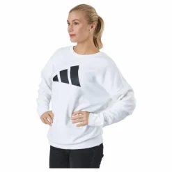Adidas Sportswear Three Bar Sweatshirt White