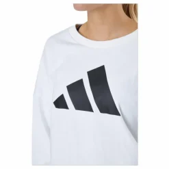 Adidas Sportswear Three Bar Sweatshirt White