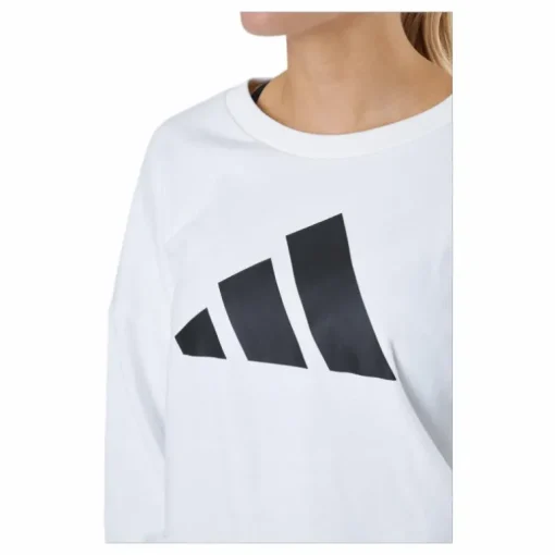Adidas Sportswear Three Bar Sweatshirt White