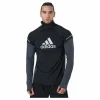 Adidas Turtle Graphic Block Longsleev Tee Men Black / Grey Six