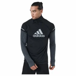 Adidas Turtle Graphic Block Longsleev Tee Men Black / Grey Six