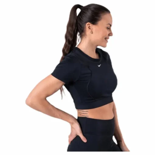 Aeroadpt SS Crop Top Black