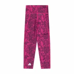 AEROREADY Animal-Print Optime 7/8 High-Rise Pocket Leggings Selufu/Carbon/White