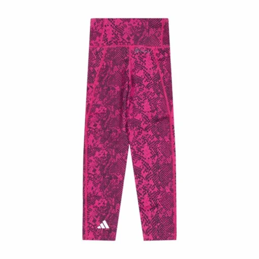 AEROREADY Animal-Print Optime 7/8 High-Rise Pocket Leggings Selufu/Carbon/White