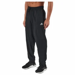 AEROREADY Essentials Stanford Open Hem Embroidered Small Logo Tracksuit Bottoms Black