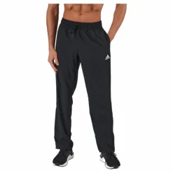 AEROREADY Essentials Stanford Open Hem Embroidered Small Logo Tracksuit Bottoms Black