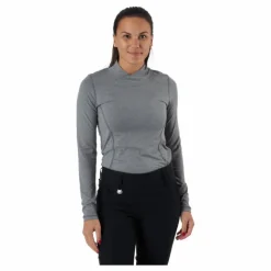 Agnes Ls Mock Neck Granite