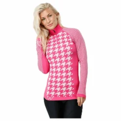 Agnes Zip Pink/White