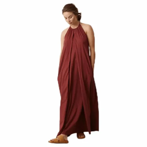 Air Halterneck Dress Red