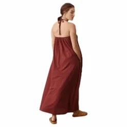 Air Halterneck Dress Red