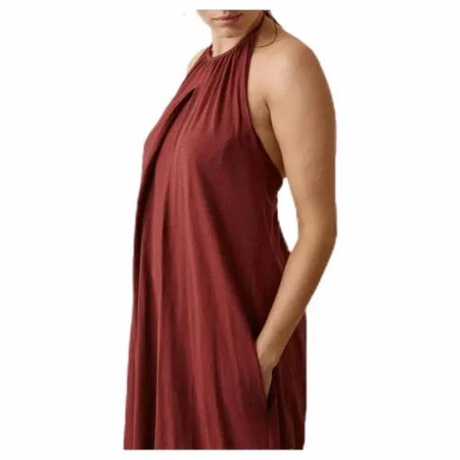 Air Halterneck Dress Red