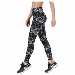 Alec Printed Tights White/Black
