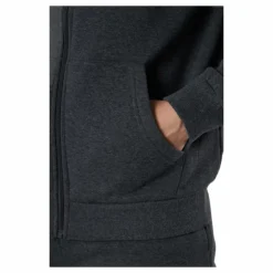 Alpha Full Zip Hood Grey