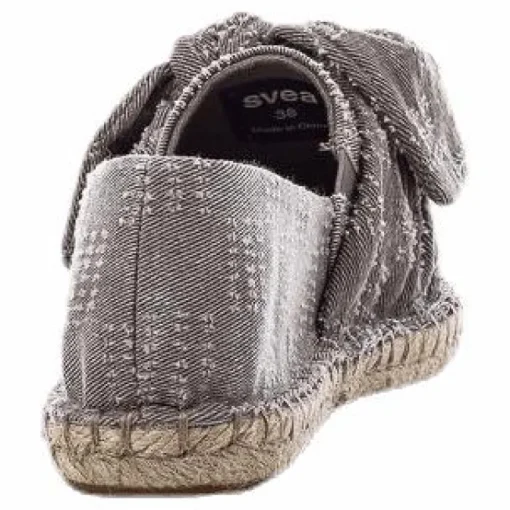 Amanda Knot Espandrillo Grey/Beige