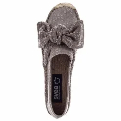 Amanda Knot Espandrillo Grey/Beige