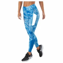 Angilia Life Aop Training Tights Blue