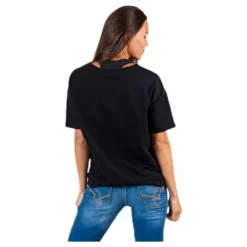 Arina Ss Loose Sweat Top Black