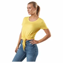 Arli S/S Knot Top Yellow
