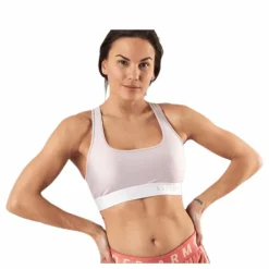 Armour Mid Crossback Bra Pink