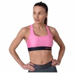 Armour Mid Crossback Bra Pink