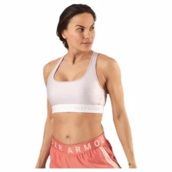 Armour Mid Crossback Bra Pink