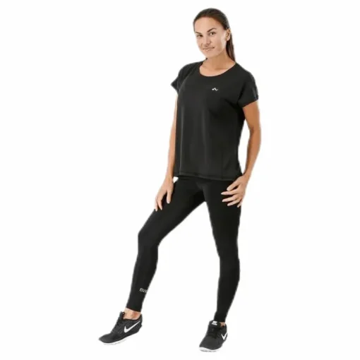 Aubree Ss Loose Training Tee Black