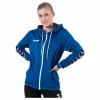 Authentic Poly Zip Hoodie Blue