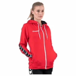 Authentic Poly Zip Hoodie Red