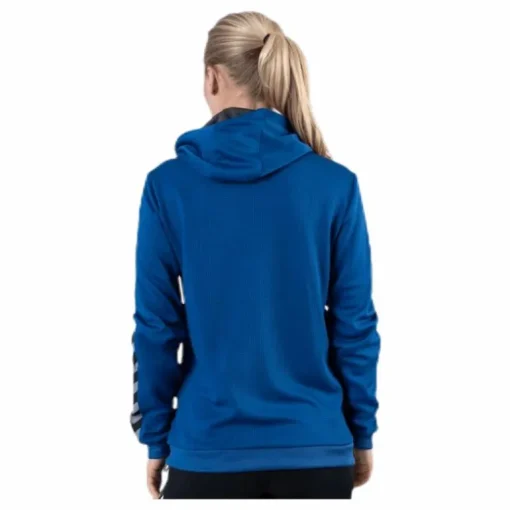 Authentic Poly Zip Hoodie Blue
