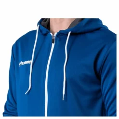 Authentic Poly Zip Hoodie Blue