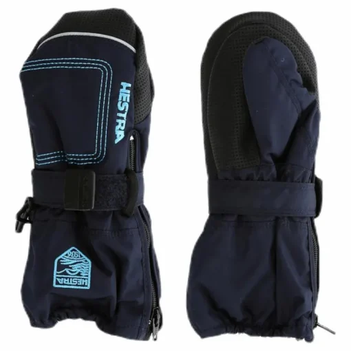 Baby Zip Long - Mitten 0-5 Years Blue