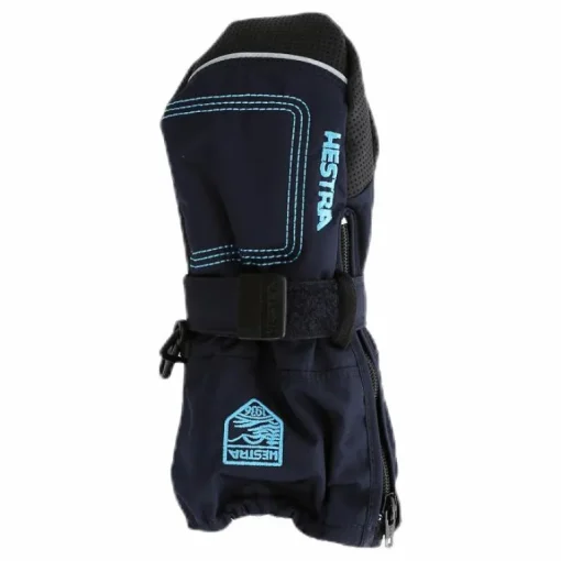 Baby Zip Long - Mitten 0-5 Years Blue