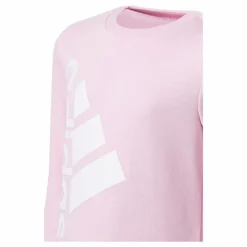 Badge of Sport Logo Crewneck Sweatshirt Clear Pink