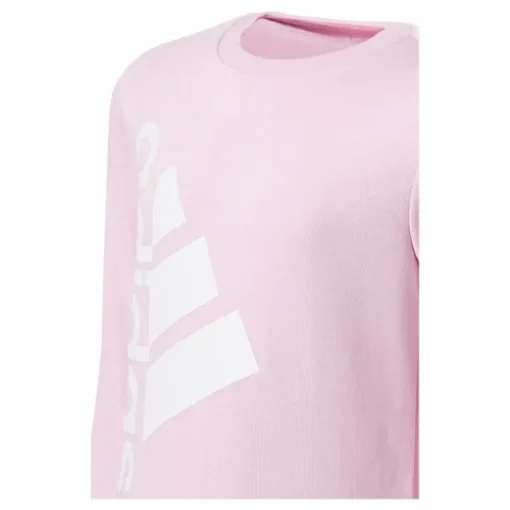 Badge of Sport Logo Crewneck Sweatshirt Clear Pink