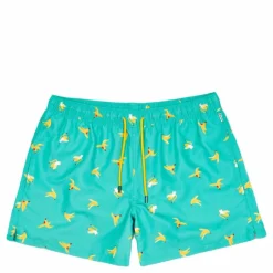 Banana Break Swim Shorts Turquoise