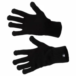 Barry Knitted Gloves Black